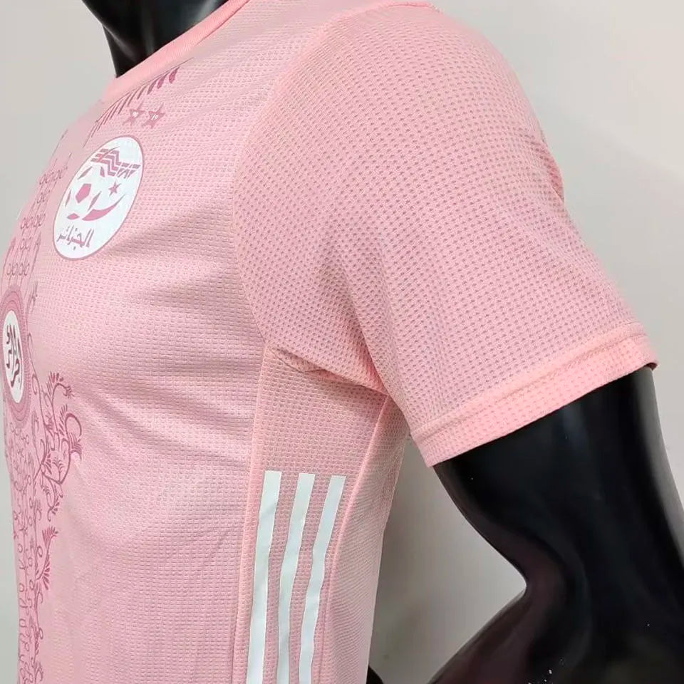 2025 Algeria Special Edition Pink Player Version Jersey A36 Detail 1