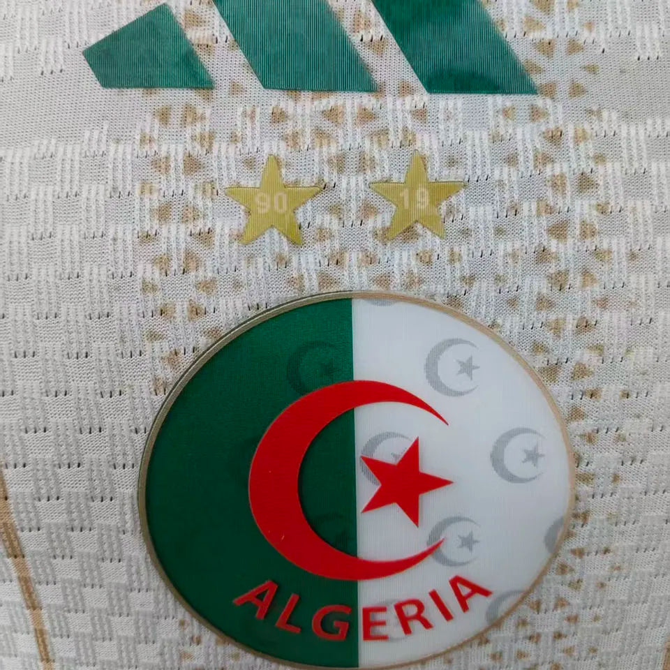 2026/27 Algeria Home White Player Version Soccer Jersey 有 2 星 Detail 1
