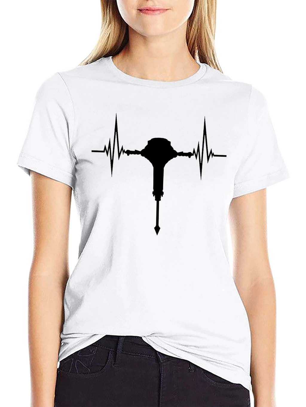 Heartbeat Mace Black T-Shirt