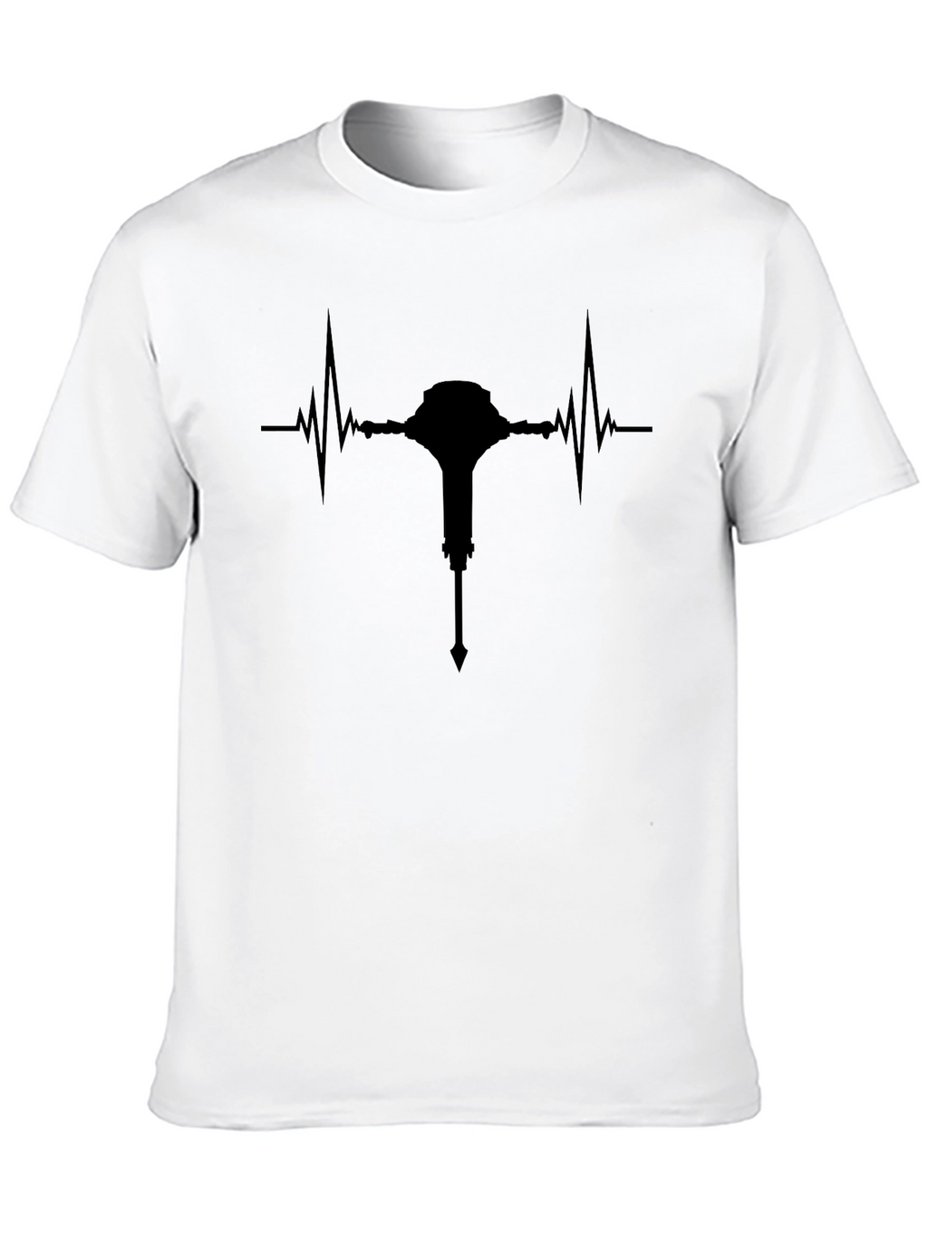 Heartbeat Mace Black T-Shirt