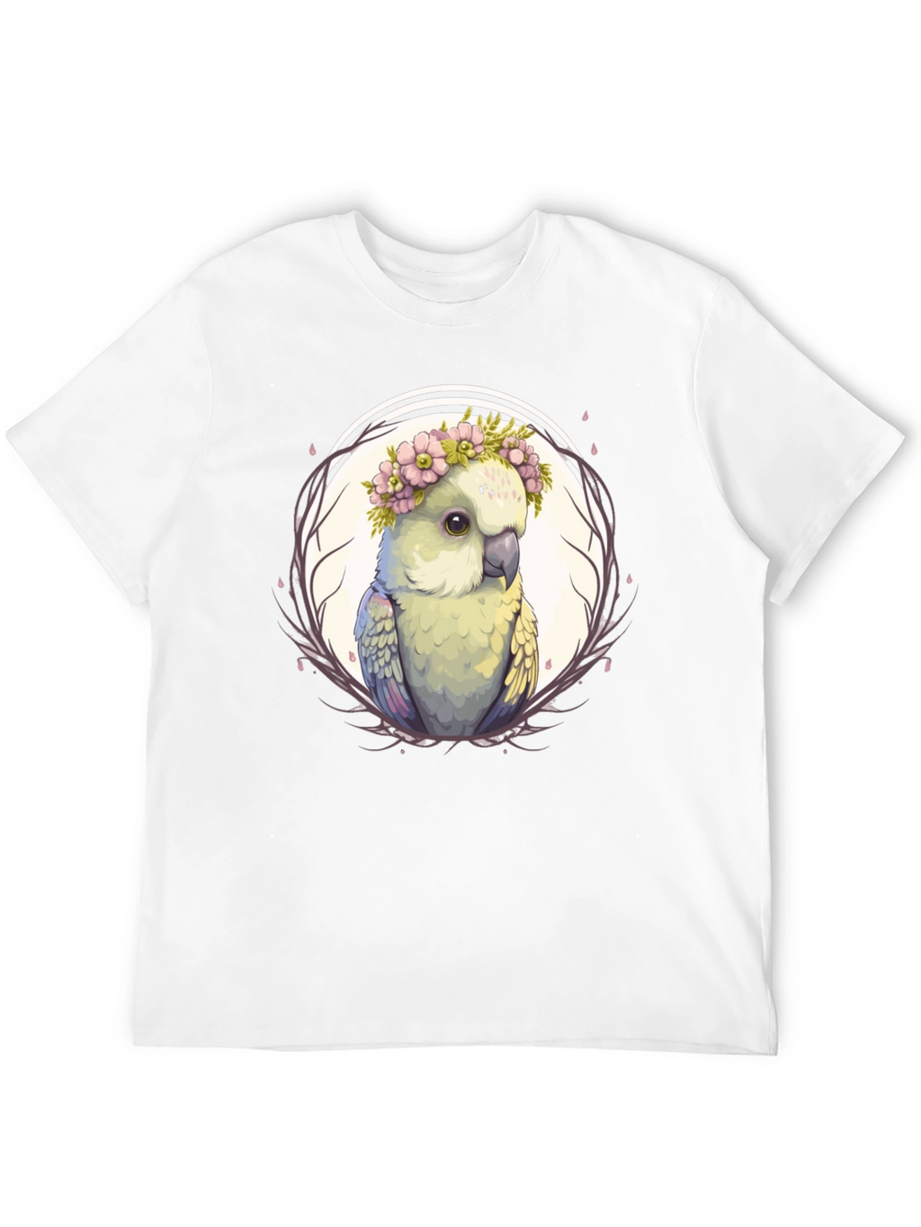 Cockatoo Floral Crown T-Shirt