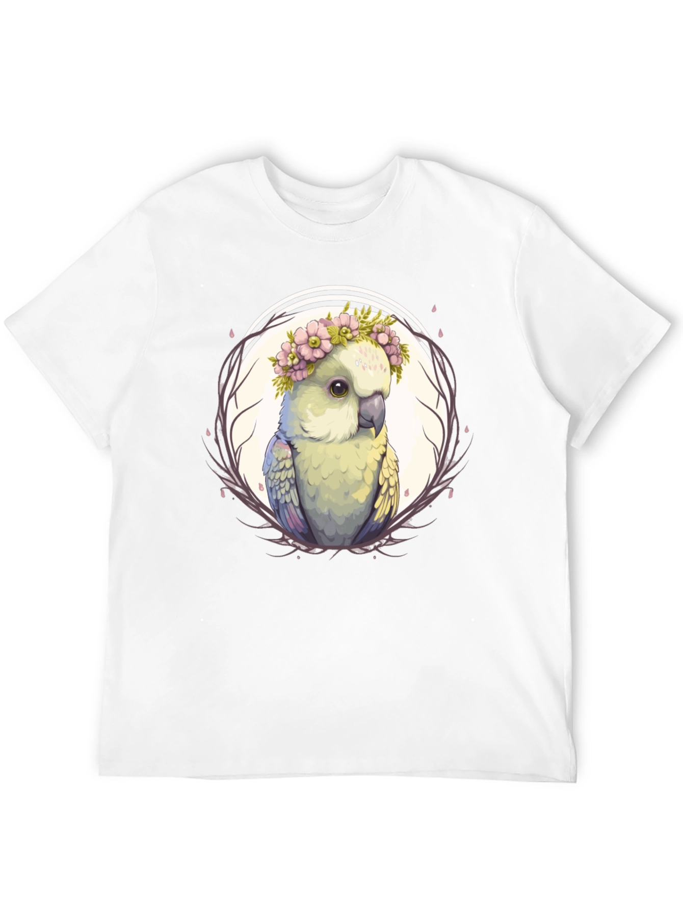 Cockatoo Floral Crown T-Shirt