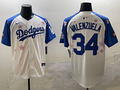 Men's Los Angeles Dodgers Fernando Valenzuela White Game Jerseys