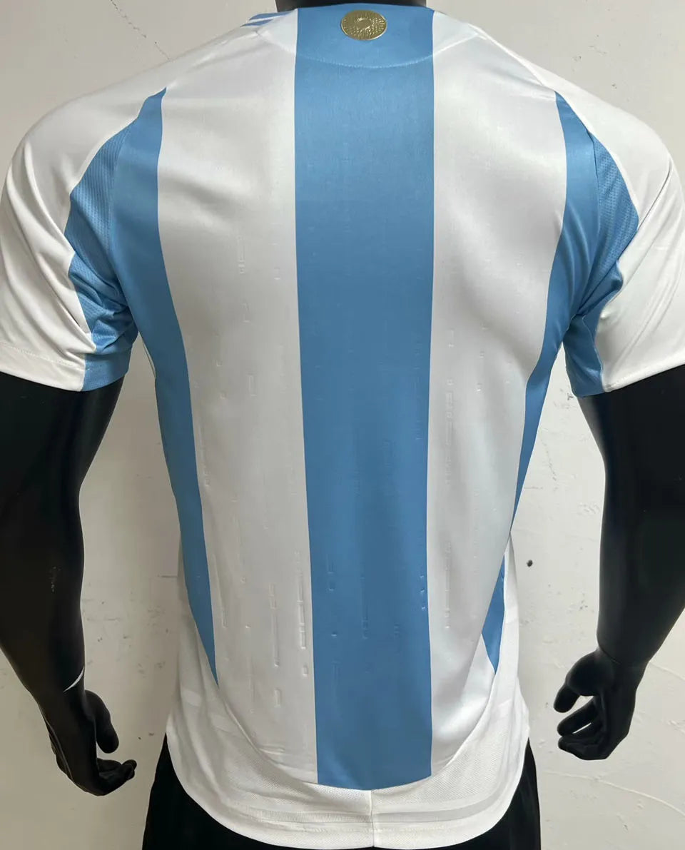 MESSI #10 Argentina Home Player Version Soccer Jersey 2024/25 (Have FlFA World Champion 2022 有胸前章) ★★ Detail 1