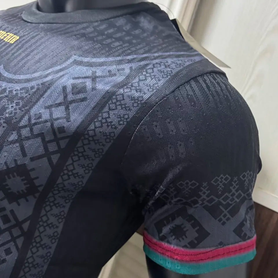 2026 Omerta Black Player Version Soccer Jersey Detail 4