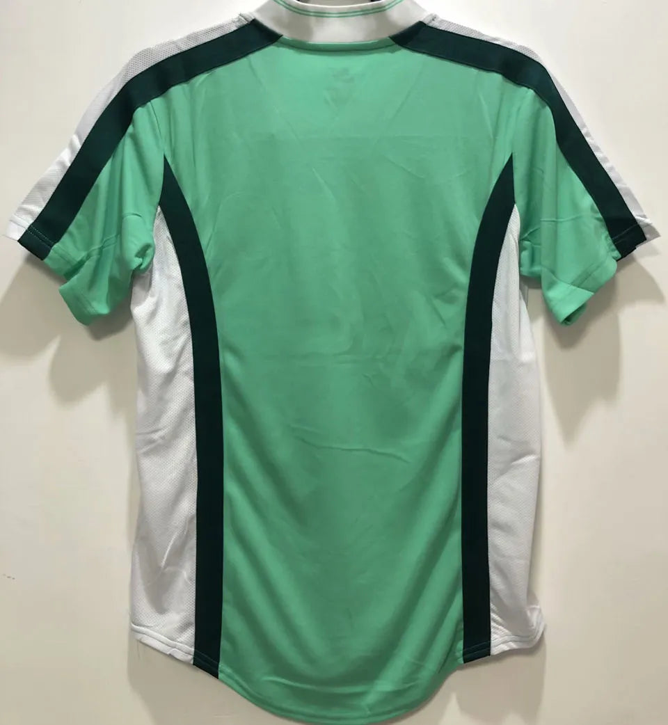 1998 Nigeria Home Green Retro Soccer Jersey Detail 1