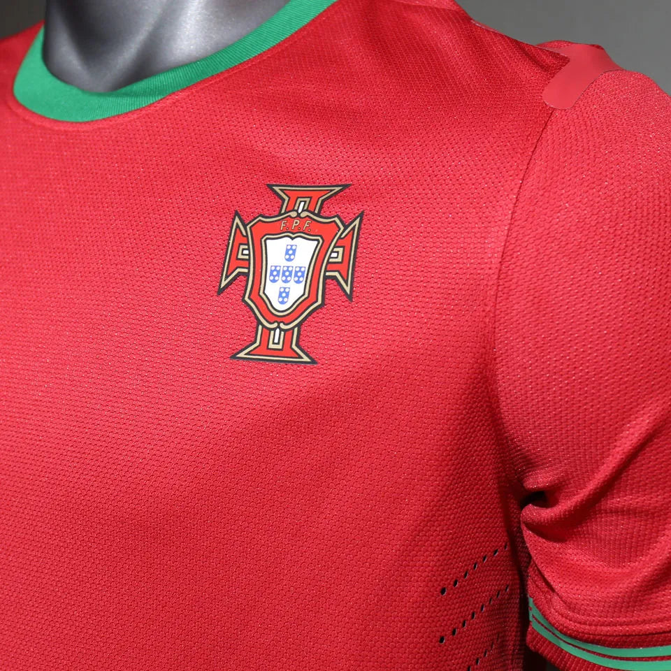 2012 Portugal Home Retro Player Version Soccer Jersey 球员版 Detail 3
