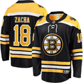 Men's Boston Bruins Pavel Zacha #18 Black Replica Player Jerseys