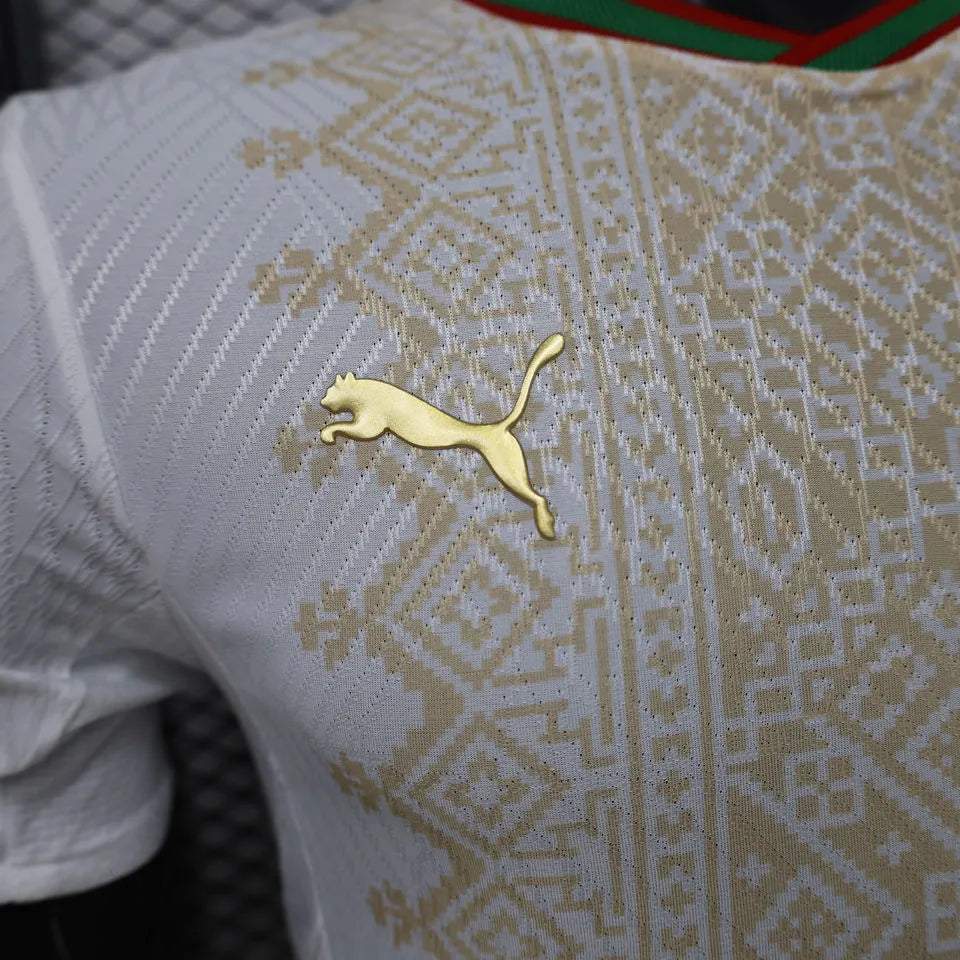 2026/27 Morocco Away White Player Version Soccer Jersey Detail 3