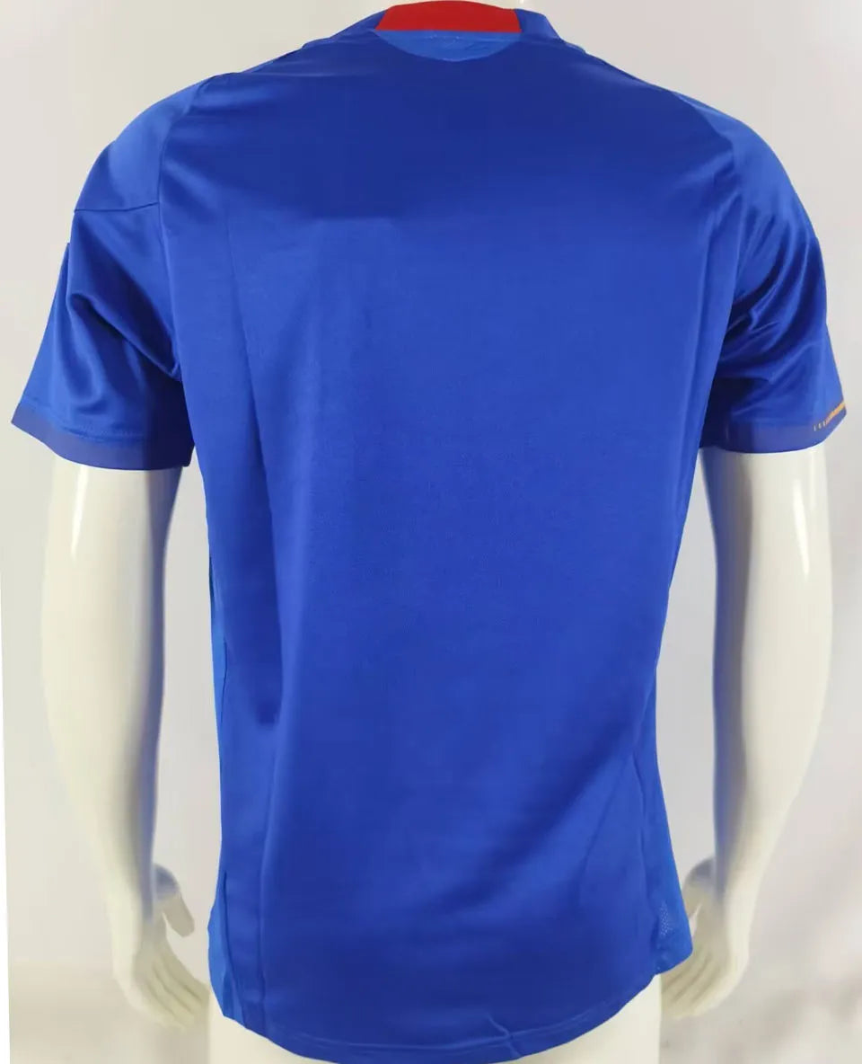 2010 Japan Home Blue Retro Jersey Back