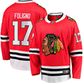 Men's Chicago Blackhawks Nick Foligno #17 Red Home Breakaway Jerseys