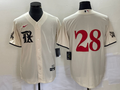 Men's Texas Rangers Jonah Heim #28 Cream 2023 City Connect Replica Player Jerseys