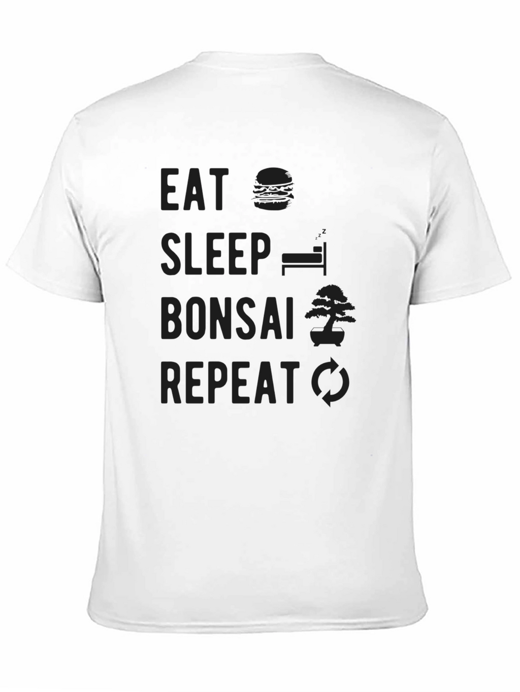 Eat Sleep Bonsai Repeat Graphic T-Shirt