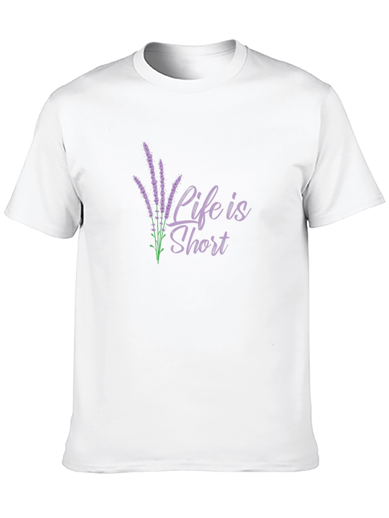 Life Is Short Lavender Graphic T-Shirt