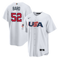 Men's 2023 World Baseball Classic #52 Daniel Bard USA White Jerseys