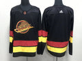 Men's Vancouver Canucks Black Retro Primegreen Authentic Blank Jerseys