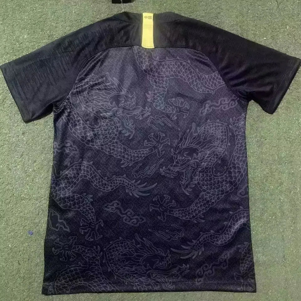 2019/20 China Away Black Fans Soccer Jersey Detail 3