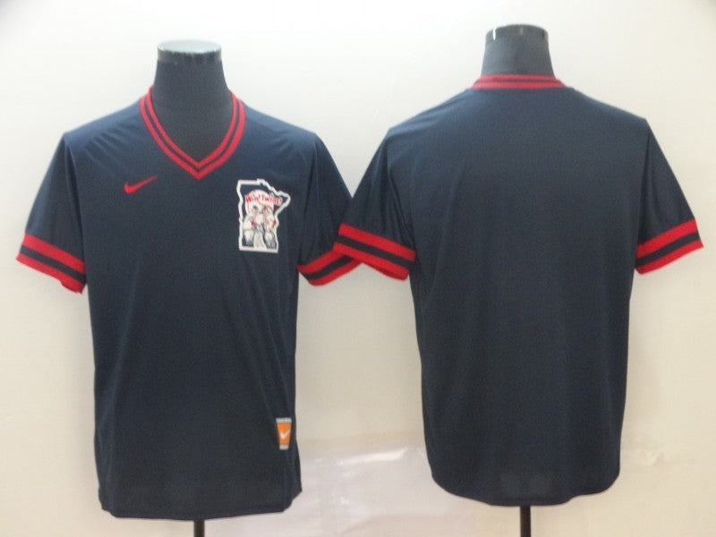 Men's Minnesota Twins Navy Replica Blank Jerseys