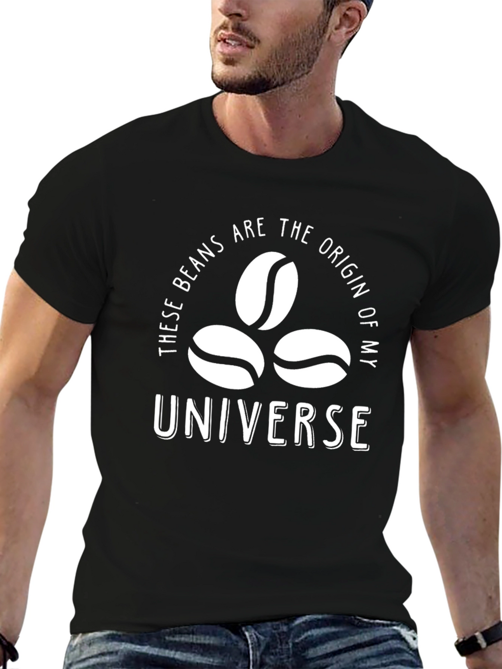 Coffee Bean Universe Graphic T-Shirt