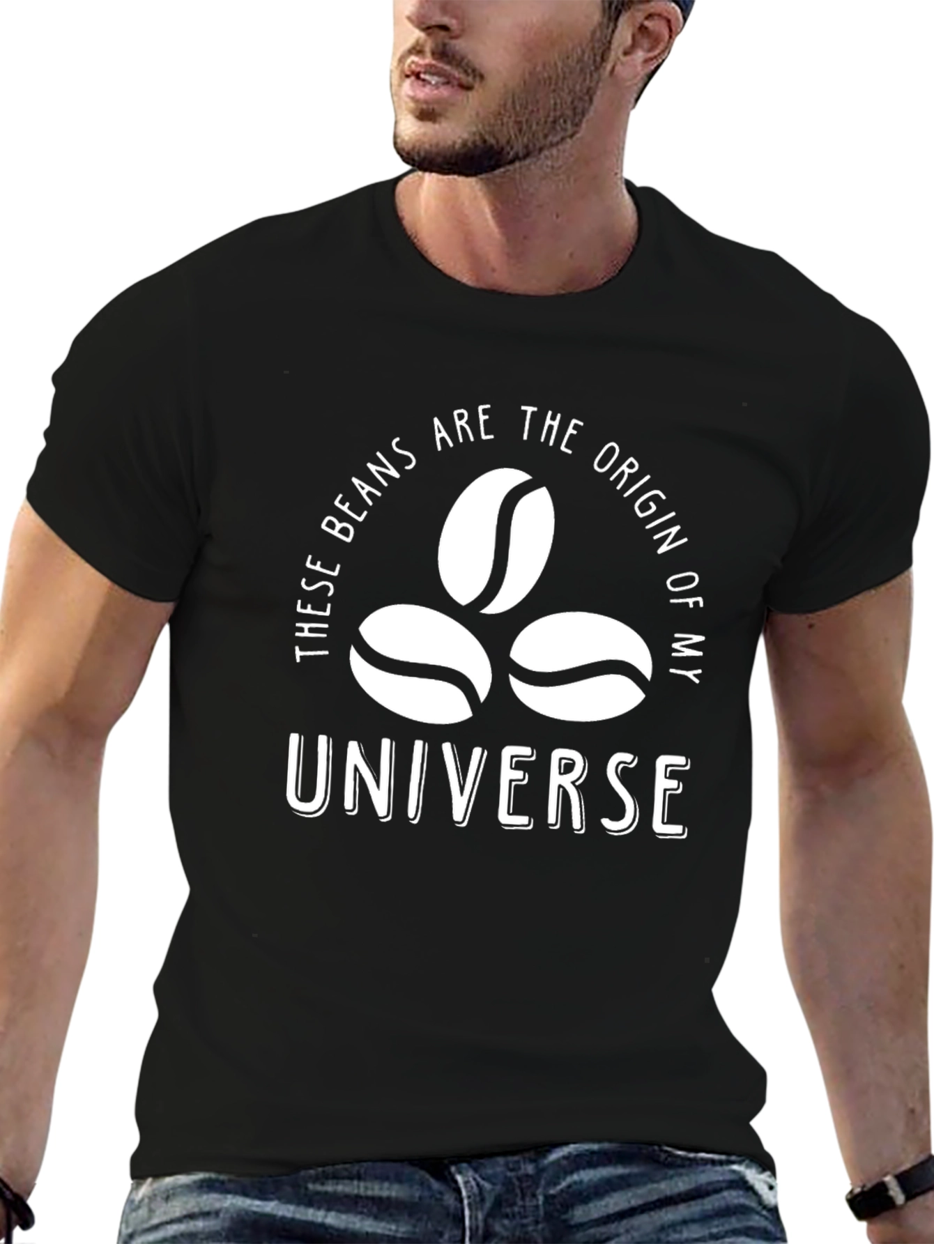 Coffee Bean Universe Graphic T-Shirt