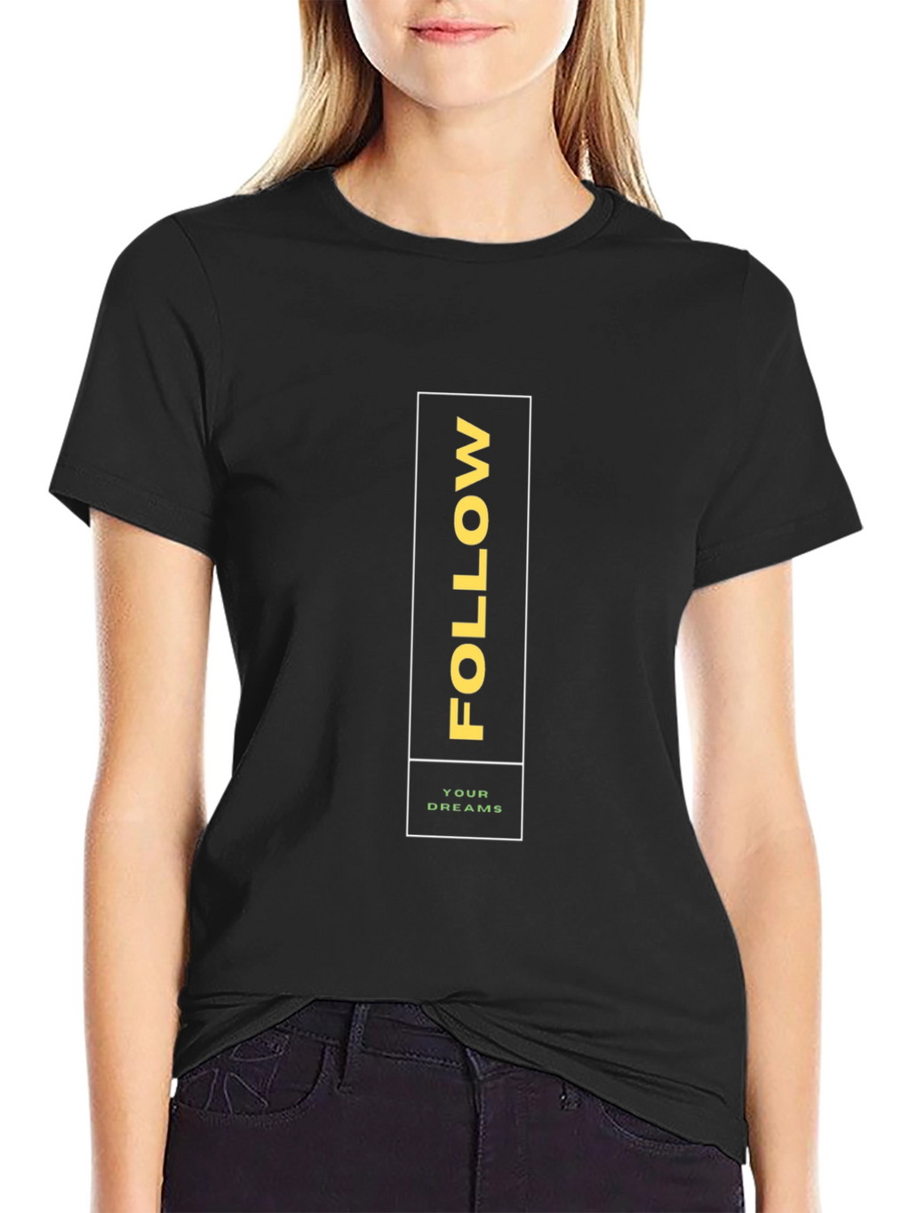 Follow Your Dreams Graphic Tee - Black