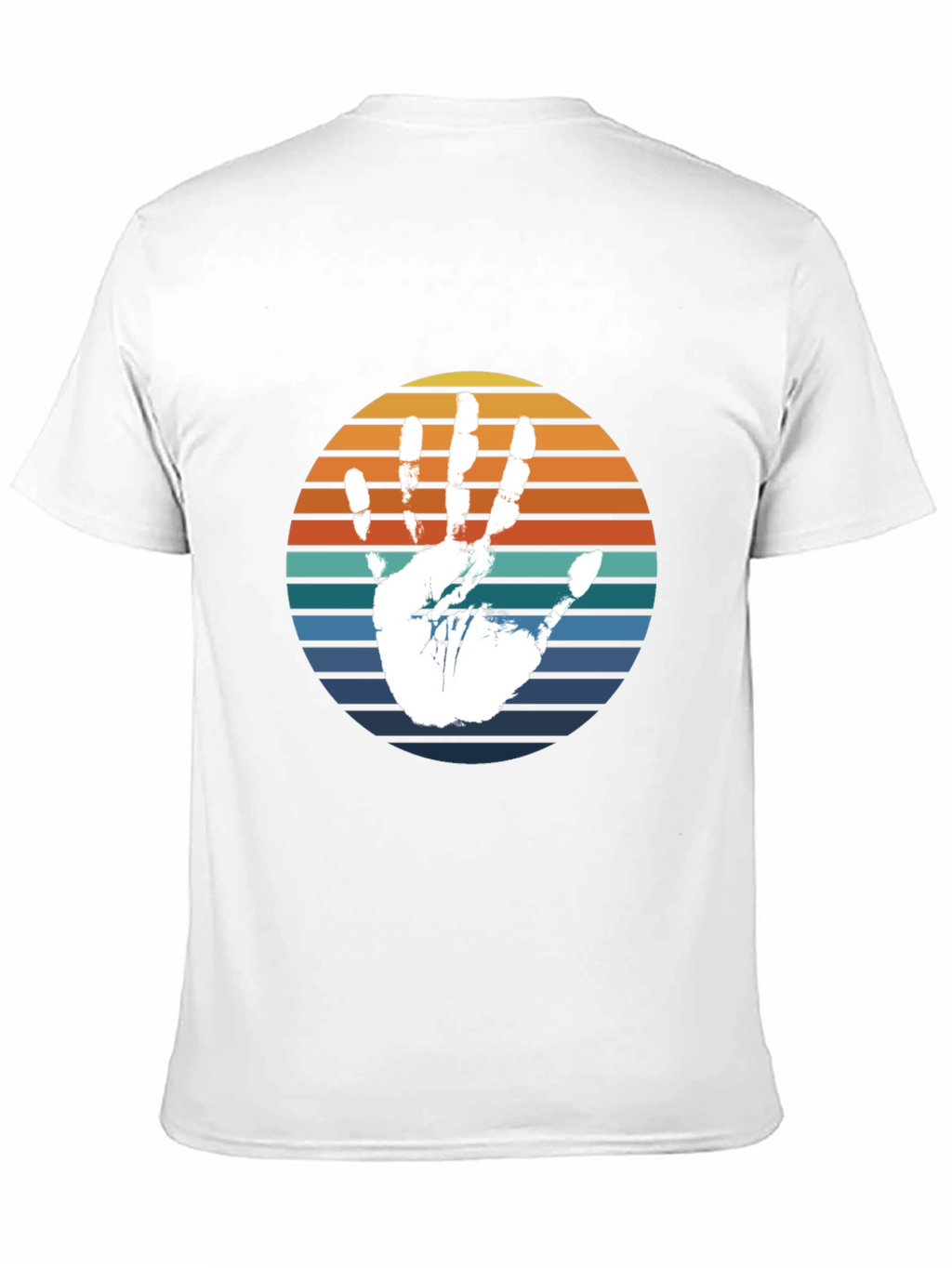 Retro Handprint T-Shirt - Black