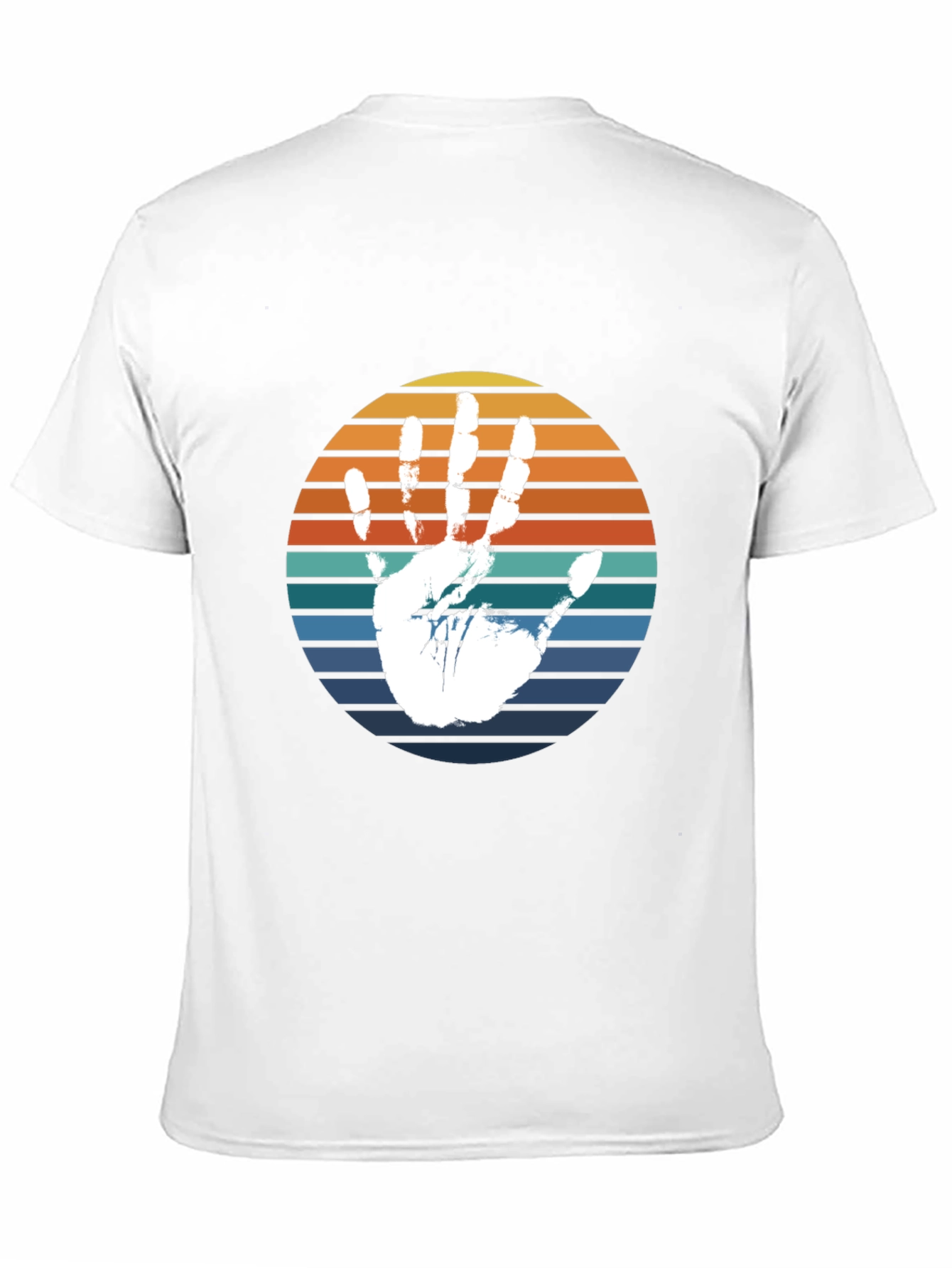 Retro Handprint T-Shirt - Black