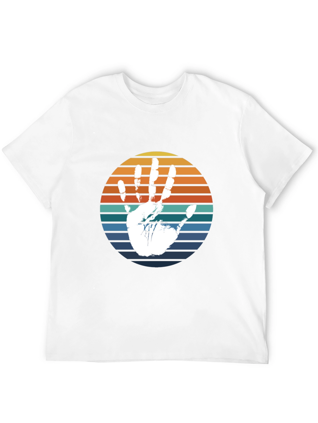 Retro Handprint T-Shirt - Black