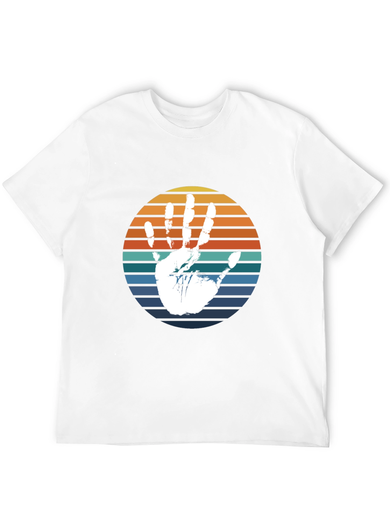 Retro Handprint T-Shirt - Black
