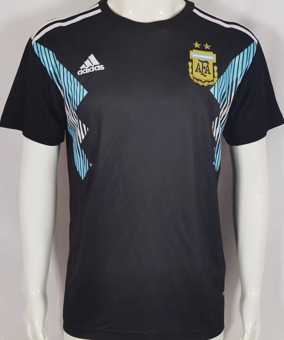 2018 Argentina Away Retro Soccer Jersey Front