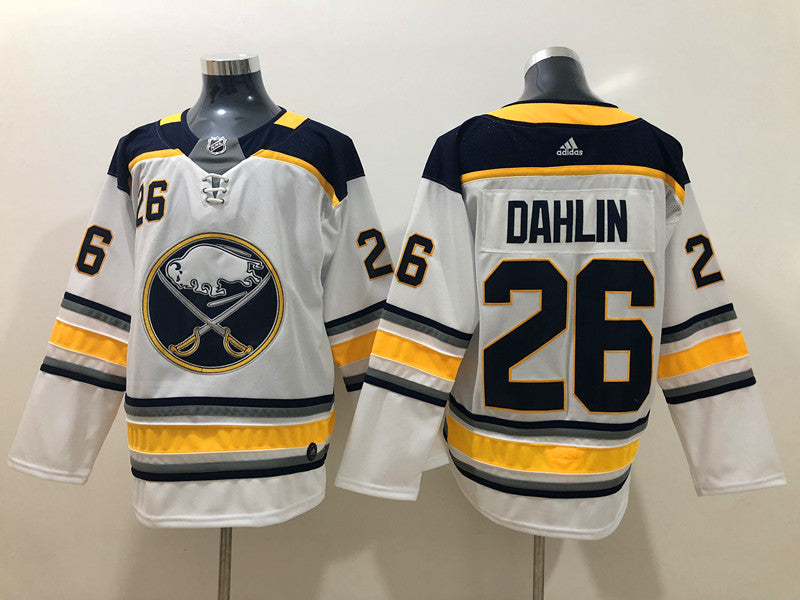 Men's Buffalo Sabres Rasmus Dahlin #26 White Replica Game Jerseys