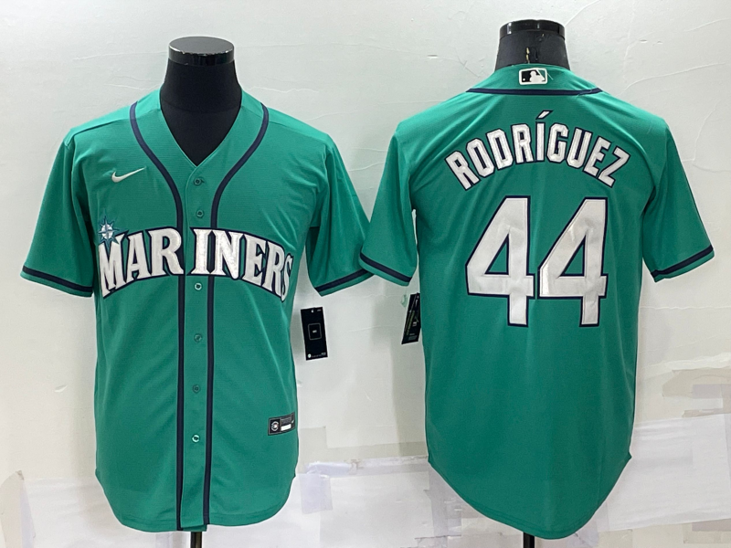 Men's Seattle Mariners Julio Rodriguez #44 Green Replica Baseball Jerseys