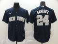 Men's New York Yankees Gary Sanchez #24 Navy Replica Baseball Jerseys