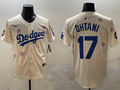 Men's Los Angeles Dodgers Shohei Ohtani #17 Cream Alternate Replica Player Jerseys