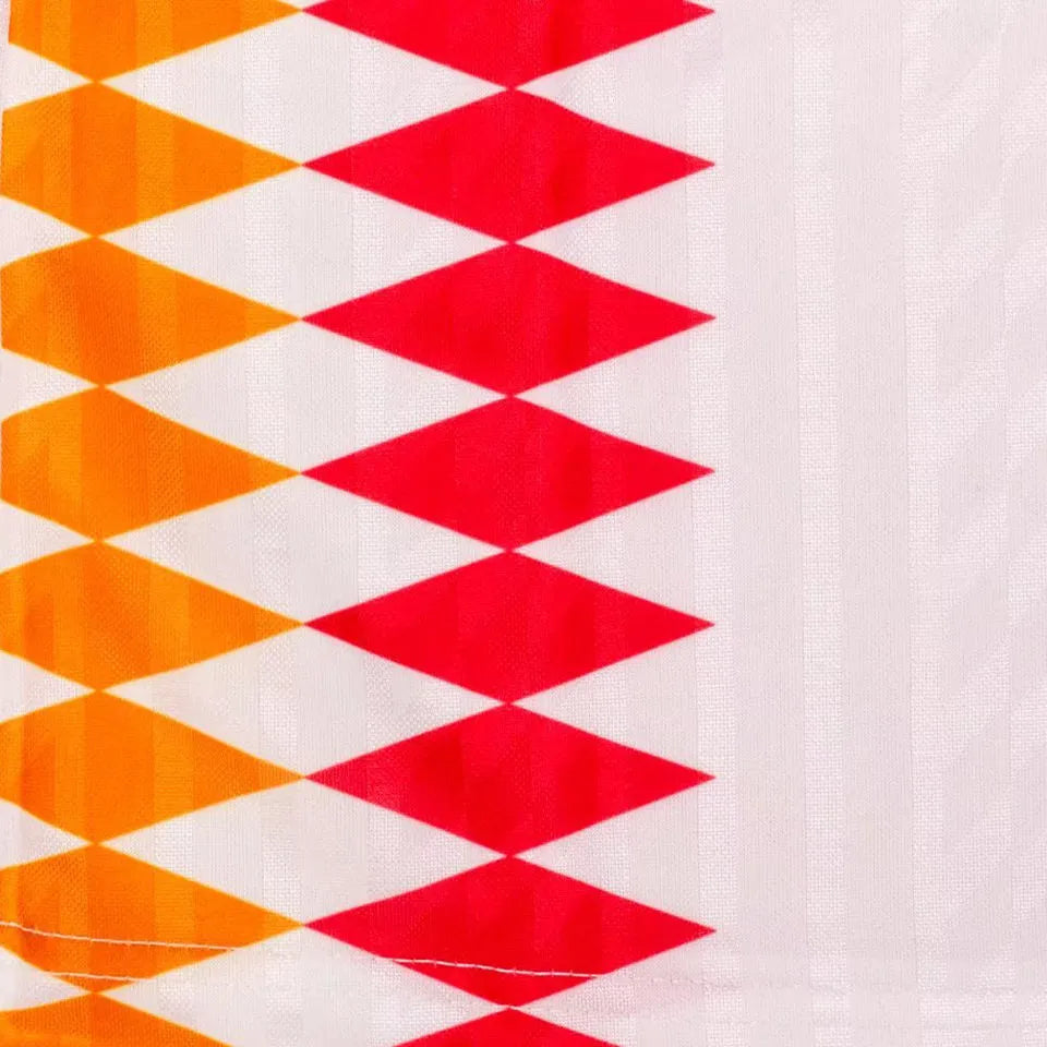 1994 Spain Away White Retro Soccer Jersey Detail 4