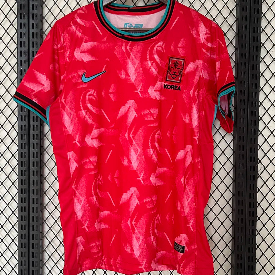 2024/25 South Korea Home Red Fans Soccer Jersey Front