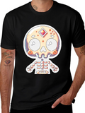 Pixel Skull Skeleton Graphic Tee