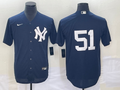 Men's New York Yankees Bernie Williams #51 Navy Replica Player Name Jerseys