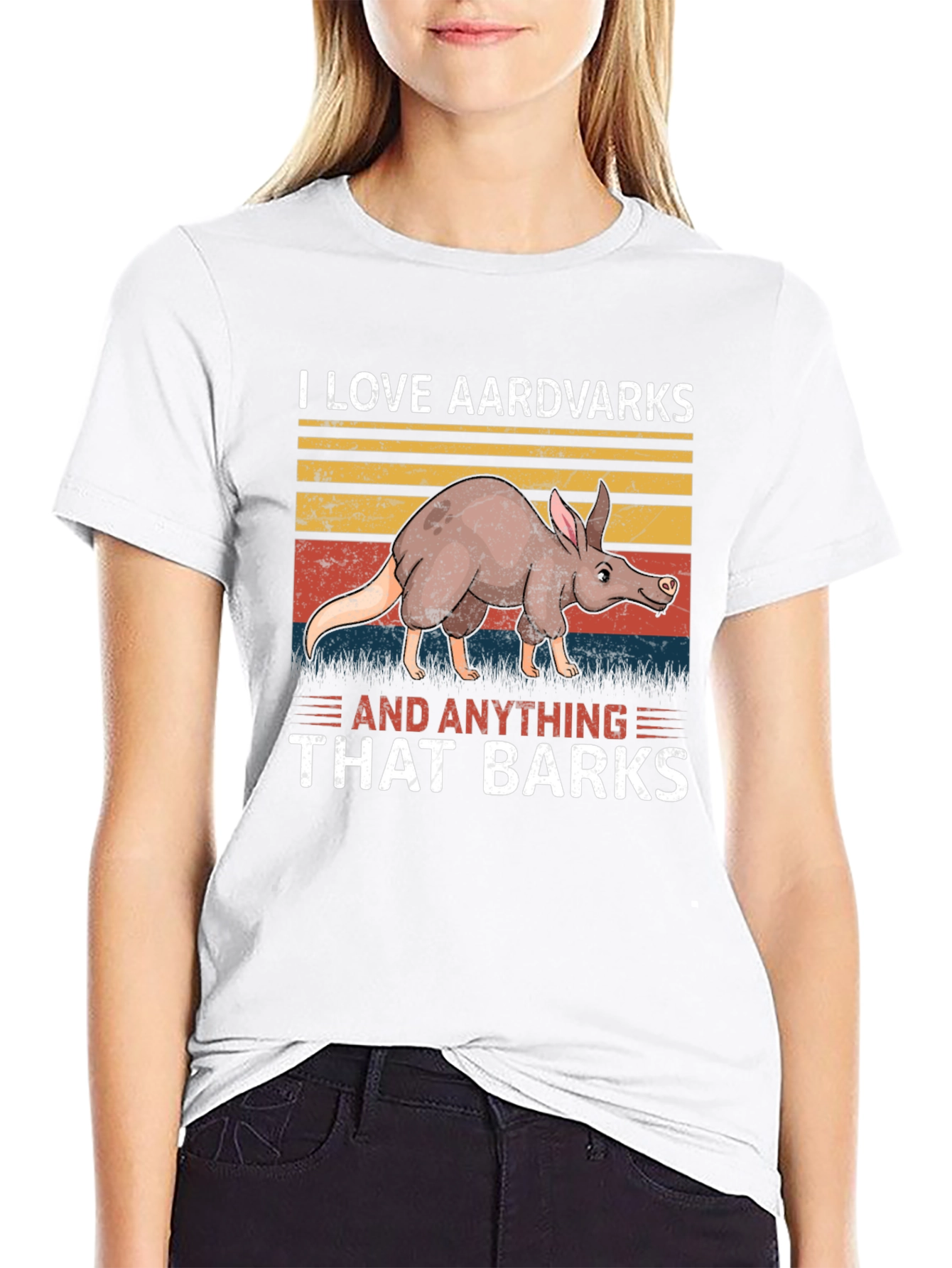 Aardvark Humor Graphic Tee - Barking Animal Lover T-Shirt