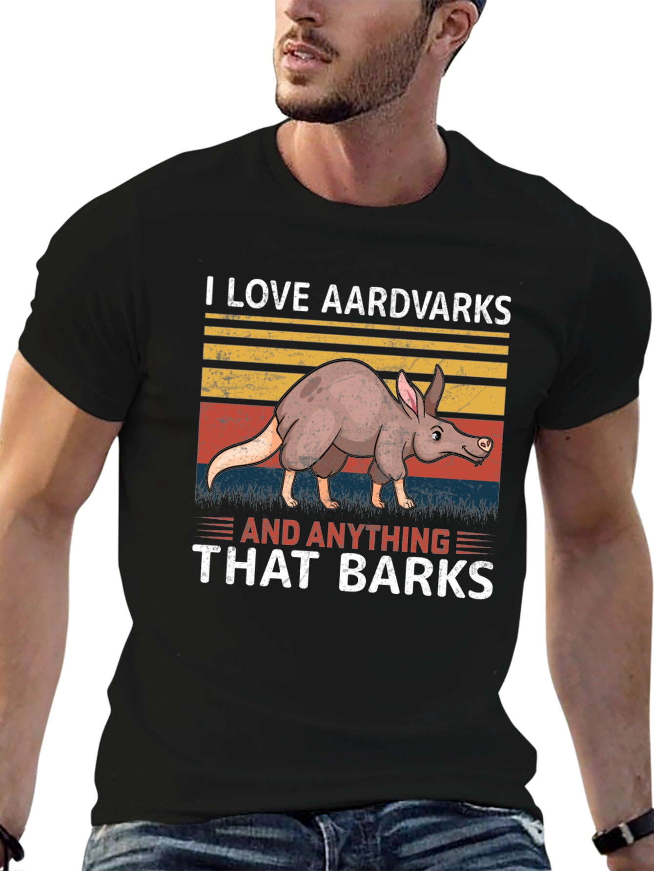 Aardvark Humor Graphic Tee - Barking Animal Lover T-Shirt