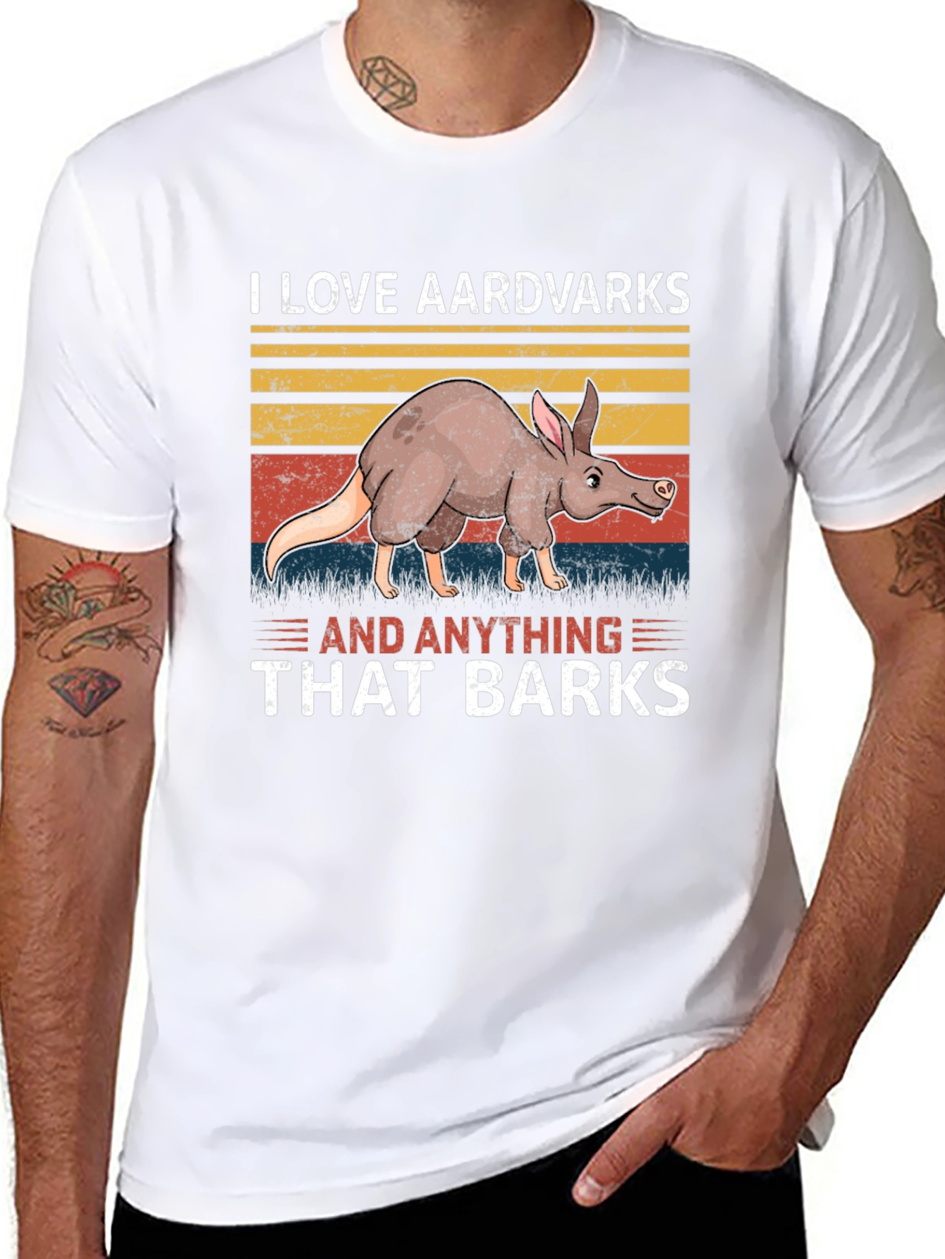 Aardvark Humor Graphic Tee - Barking Animal Lover T-Shirt