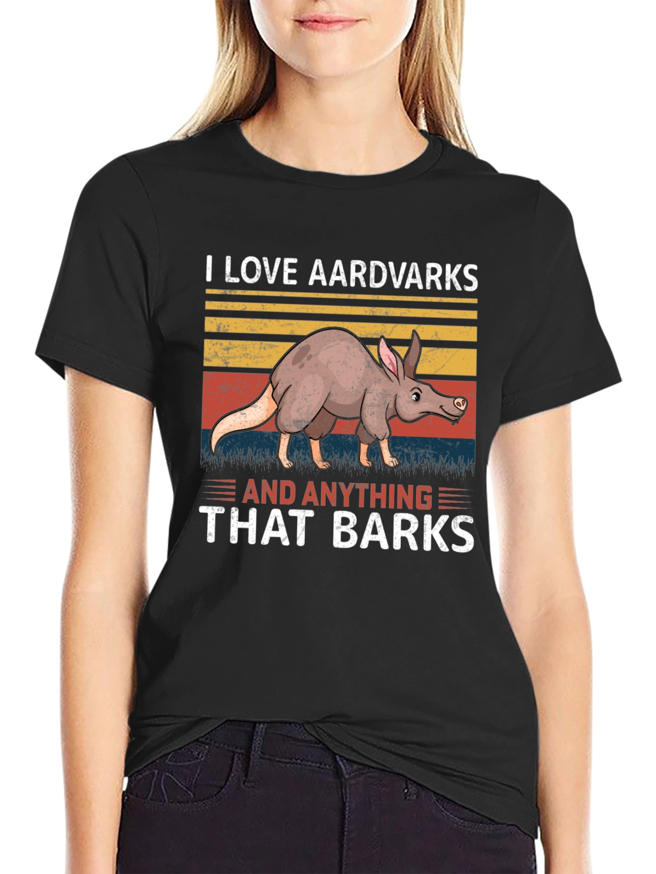 Aardvark Humor Graphic Tee - Barking Animal Lover T-Shirt