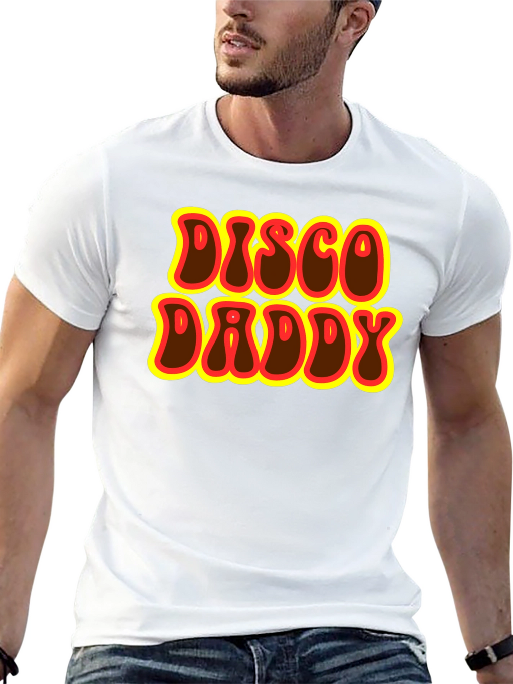 Retro Disco Daddy Black T-Shirt