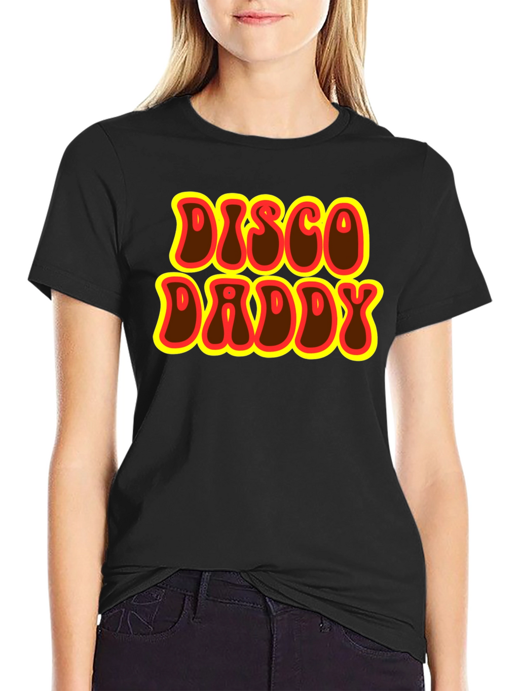 Retro Disco Daddy Black T-Shirt