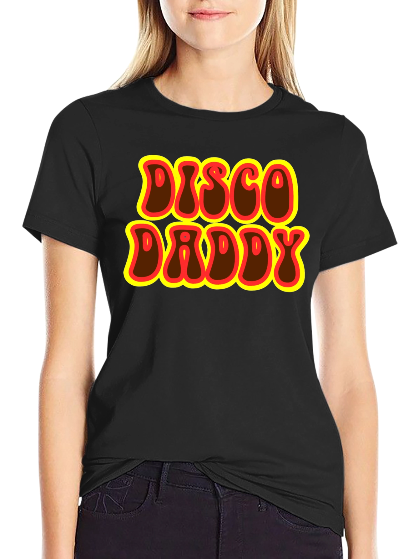 Retro Disco Daddy Black T-Shirt