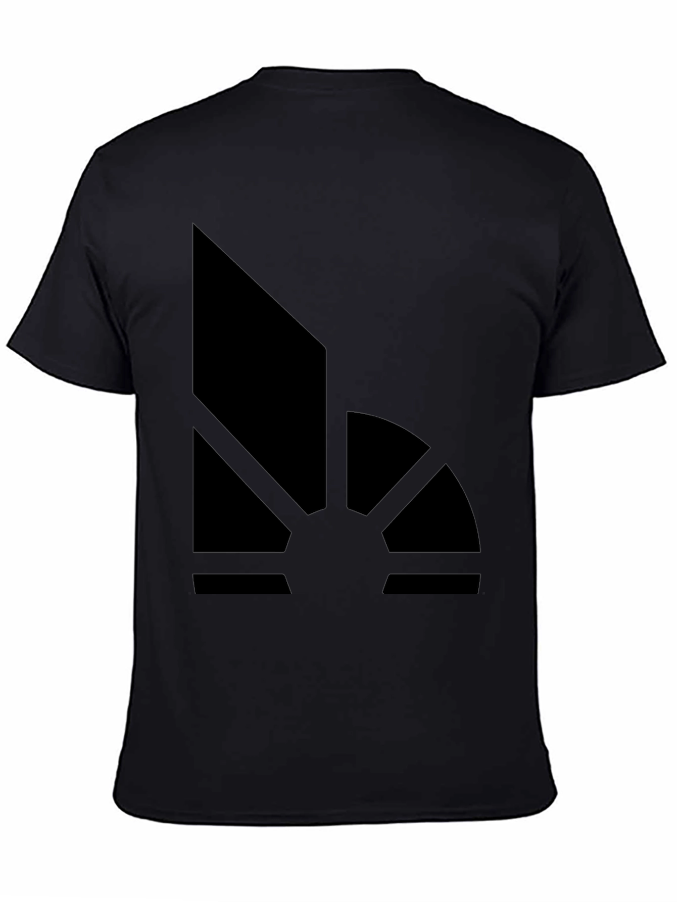 Abstract Sunrise Graphic Tee - Modern Black T-Shirt