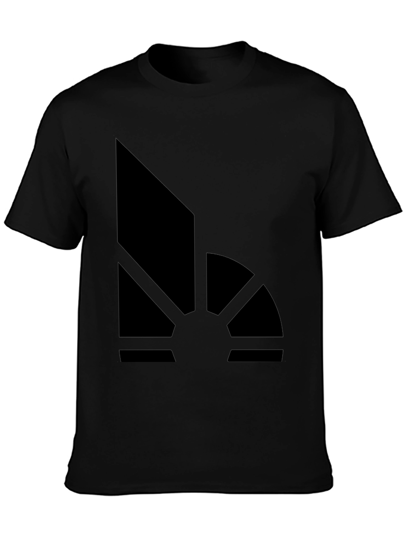 Abstract Sunrise Graphic Tee - Modern Black T-Shirt