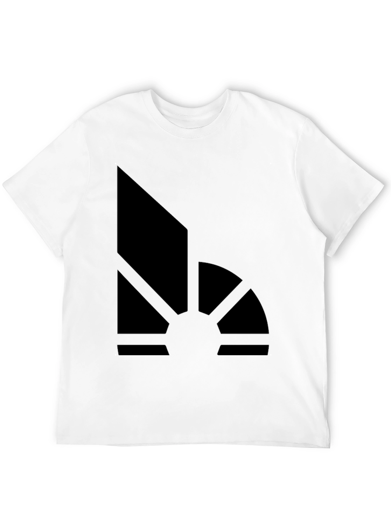 Abstract Sunrise Graphic Tee - Modern Black T-Shirt