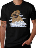 Dog in Clouds Graphic T-Shirt