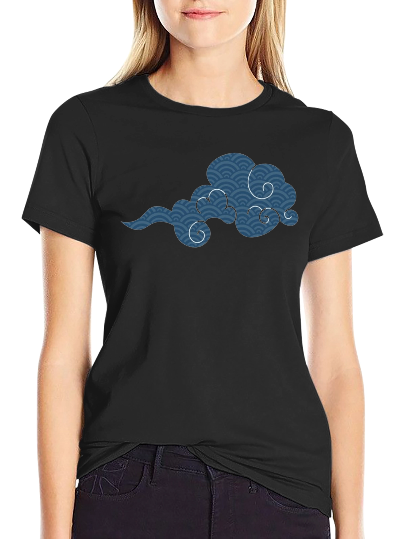 Japanese Cloud Graphic Tee - Black
